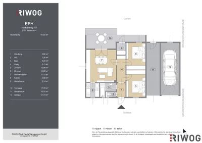 3-Zimmer-Haus kaufen in Wiener Neustadt Land – 100,08 m², € 219.000 – Bild 32 von 32
