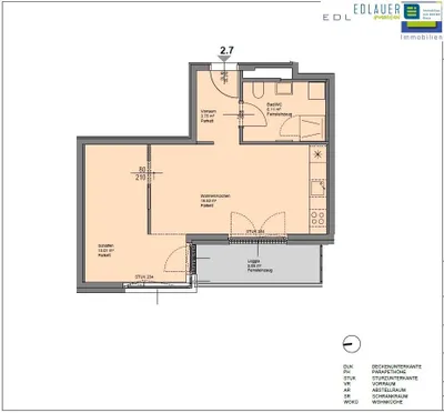 2-Zimmer-Wohnung mieten in Sankt Pölten – 48,28 m², € 722 – Bild 3 von 9