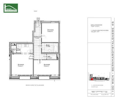 3-Zimmer-Wohnung mieten in Wien – 70,27 m², € 1.250 – Bild 9 von 9