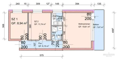 3-Zimmer-Wohnung mieten in Innsbruck-Land – 52,86 m², € 1.350 – Bild 7 von 17