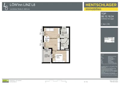 2-Zimmer-Wohnung kaufen in Linz – 43,28 m², € 259.000 – Bild 6 von 6
