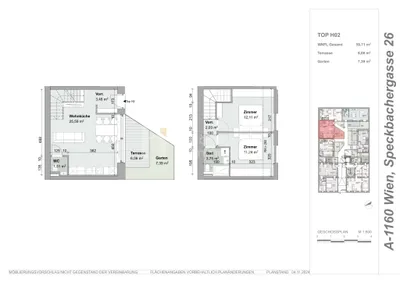 3-Zimmer-Haus kaufen in Wien – 59,71 m², € 395.000 – Bild 21 von 21