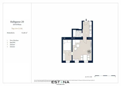 2-Zimmer-Wohnung kaufen in Wien – 51,04 m², € 359.000 – Bild 9 von 10