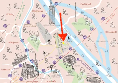 Moderne, sonnige, möblierte 70m2 Mietwohnung, 5. OG, zentral beim Bednar Park U1, provisionsfrei! – Bild 3