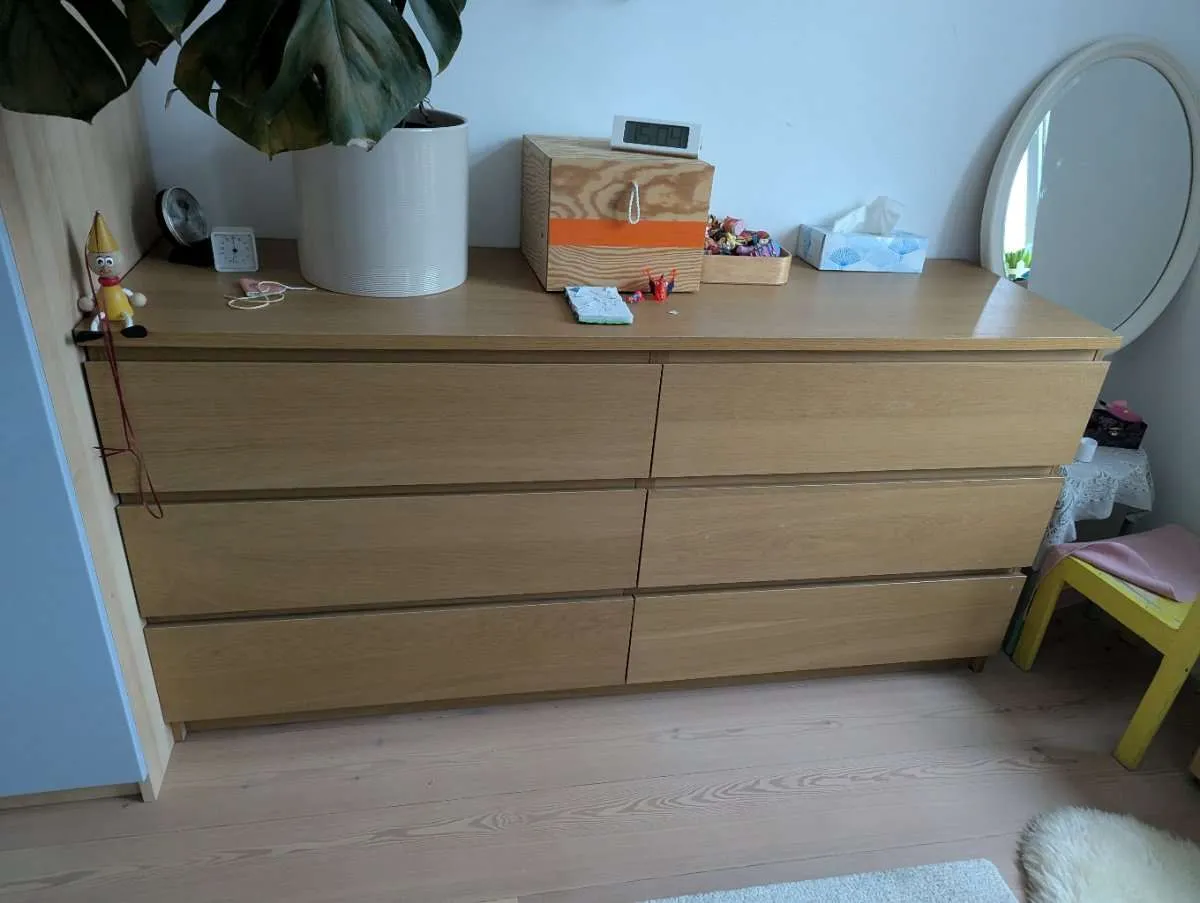 IKEA MALM Kommode Eiche - Doppel, € 30,- (1030 Wien)