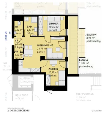 3-Zimmer-Wohnung kaufen in Wien – 56,48 m², € 379.500 – Bild 12 von 12