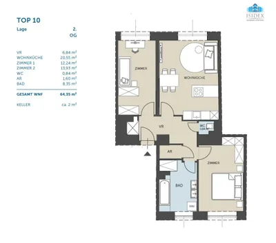 3-Zimmer-Wohnung kaufen in Wien – 68 m², € 739.000 – Bild 16 von 16