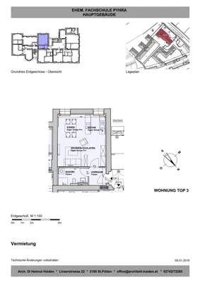 1-Zimmer-Wohnung mieten in Sankt Pölten Land – 36,85 m², € 452 – Bild 7 von 7