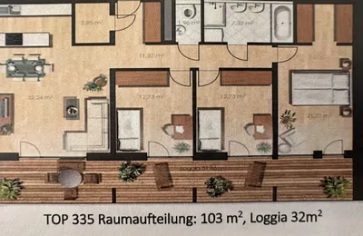 4-Zimmer-Wohnung mieten in Wels – 103 m², € 1.777 – Bild 6 von 10
