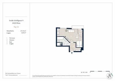 1-Zimmer-Wohnung kaufen in Wien – 29,04 m², € 285.000 – Bild 12 von 12