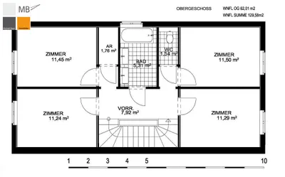 6-Zimmer-Haus kaufen in Mödling – 131 m², € 580.000 – Bild 28 von 28