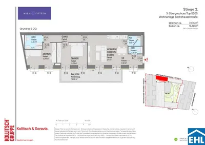 3-Zimmer-Wohnung kaufen in Wien – 73,76 m², € 639.000 – Bild 9 von 9