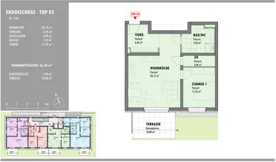 2-Zimmer-Wohnung mieten in Bruck-Mürzzuschlag – 56 m², € 721 – Bild 3 von 7