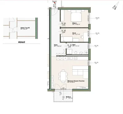 3-Zimmer-Immobilie kaufen in Innsbruck-Land – 80 m², € 554.000 – Bild 3 von 3