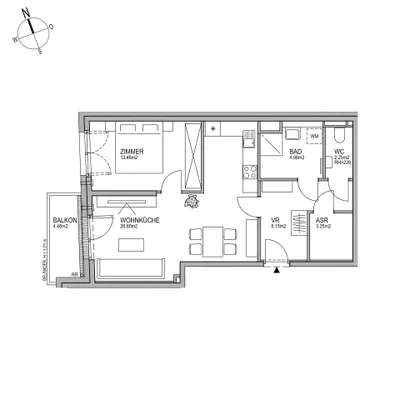 2-Zimmer-Wohnung kaufen in Wien – 57,87 m², € 310.503 – Bild 7 von 8