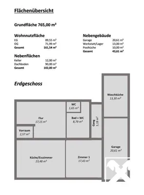 4-Zimmer-Haus mieten in Korneuburg – 161,54 m², € 1.592 – Bild 15 von 16