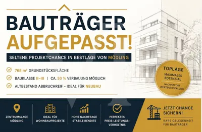 Grundstück kaufen in Mödling – 768 m², € 1.150.000