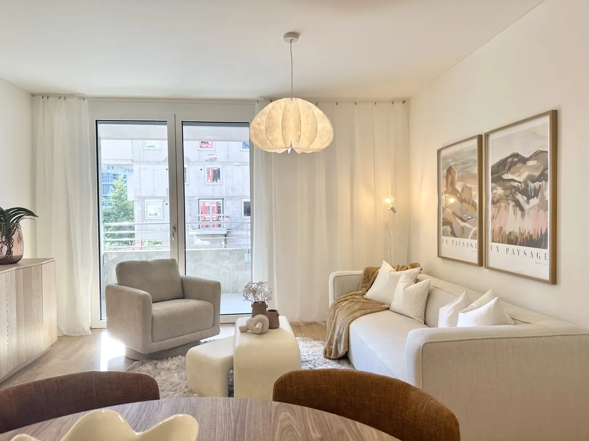 Stilvoll möblierte Erstbezugswohnung mit Balkon | Village im Dritten | Ab 01.08.2026 - Ansicht 3