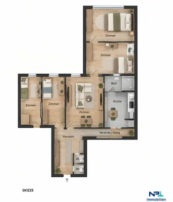 5-Zimmer-Wohnung mieten in Wien – 150 m², € 2.718 – Bild 21 von 22