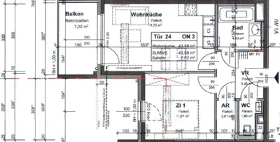 2-Zimmer-Wohnung mieten in Wien – 43,96 m², € 883 – Bild 10 von 10