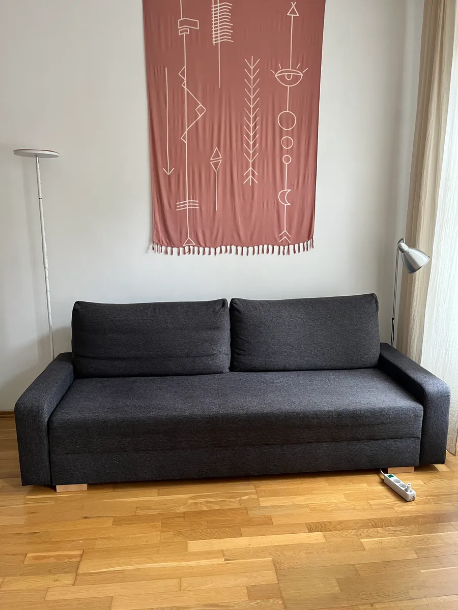 IKEA GRÄLVIKEN 3er-Bettsofa dunkelgrau, € 180,- (1080 Wien)