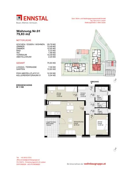 NEUBAU - Geförderte Mietwohnung mit Kaufoption in Anger - Ansicht 2