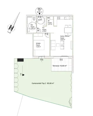 2-Zimmer-Wohnung kaufen in Hallein – 60,65 m², € 520.000 – Bild 3 von 3