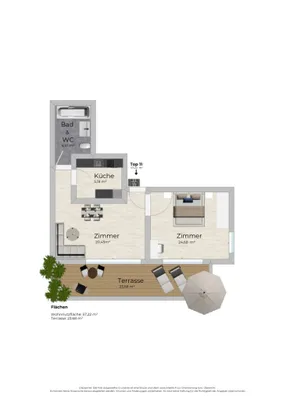 2-Zimmer-Wohnung kaufen in Gänserndorf – 57,22 m², € 284.000 – Bild 10 von 10