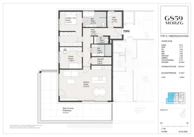 3-Zimmer-Wohnung kaufen in Salzburg Stadt – 108,57 m², € 1.355.000 – Bild 4 von 7