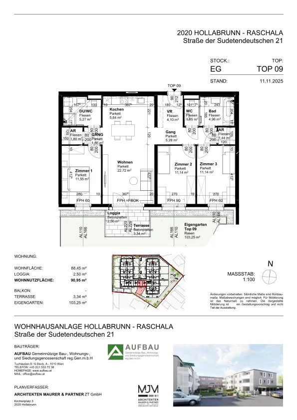 Apartment in Hollabrunn, Gartenstadt, Katastralgemeinde Hollabrunn - View 2