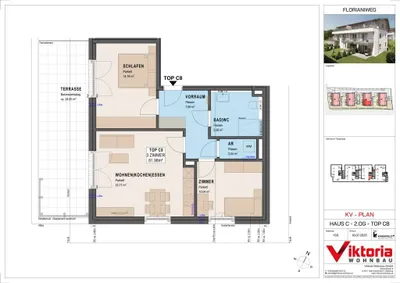 3-Zimmer-Wohnung kaufen in Salzburg-Umgebung – 61,86 m², € 368.000 – Bild 5 von 7