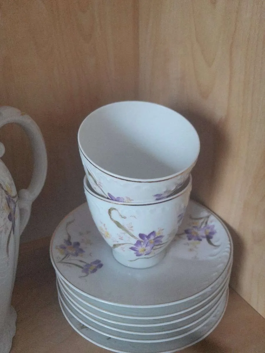 Geschirr alt mit blumen 7650, € 15,- (4910 Altenried)