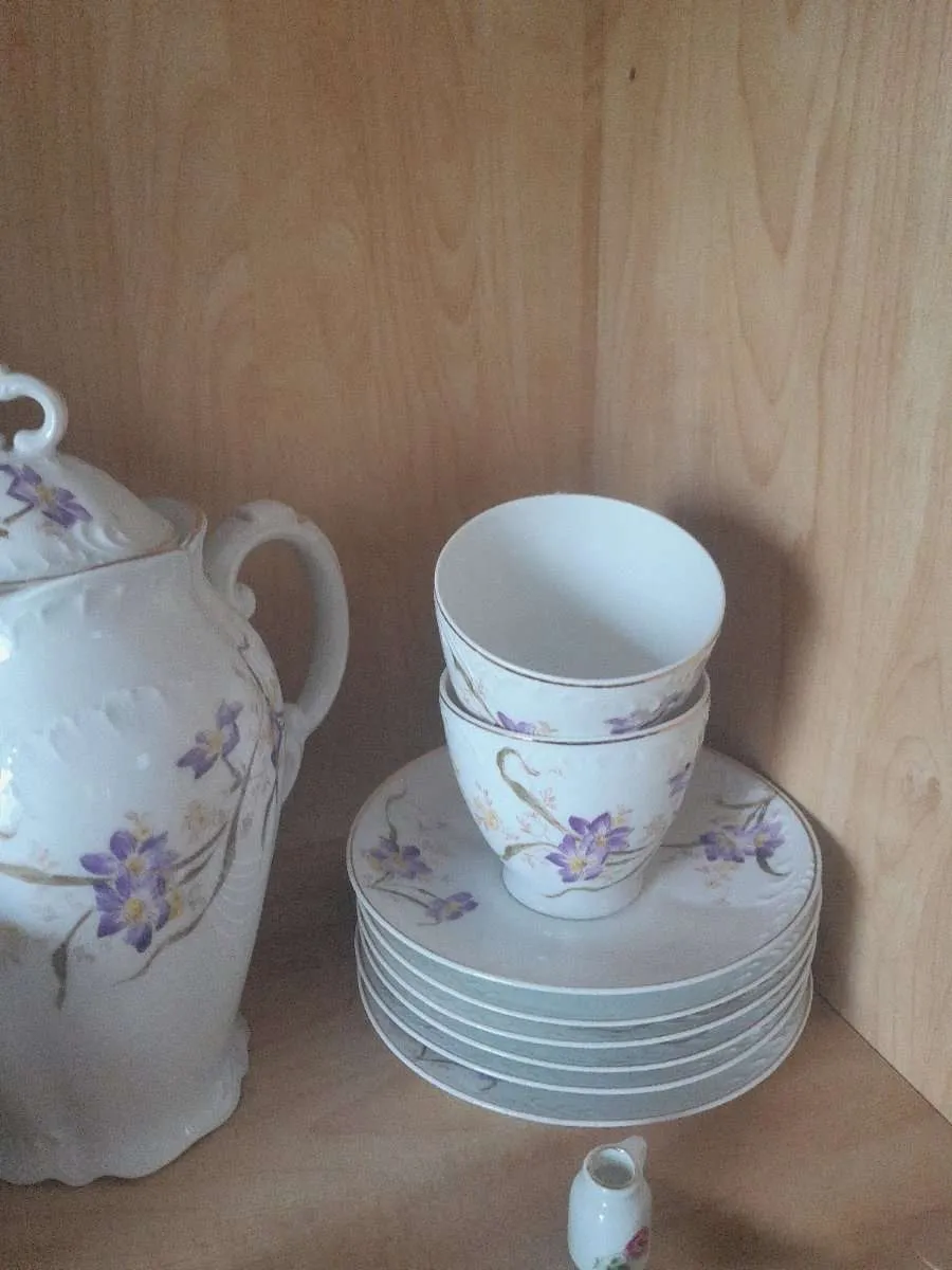 Geschirr alt mit blumen 7650, € 15,- (4910 Altenried)