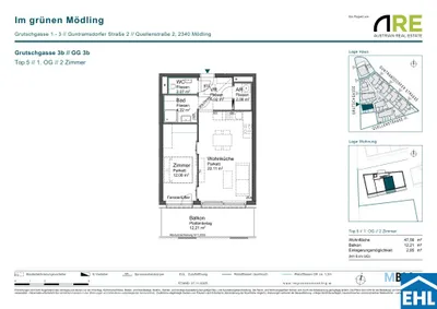 2-Zimmer-Wohnung kaufen in Mödling – 48,18 m², € 317.500 – Bild 10 von 10