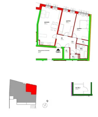 3-Zimmer-Wohnung mieten in Eisenstadt – 88,19 m², € 1.244 – Bild 3 von 5