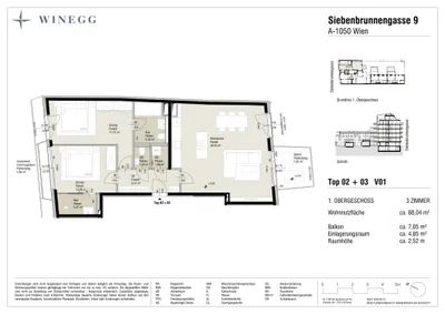 3-Zimmer-Wohnung kaufen in Wien – 87,55 m², € 710.300 – Bild 9 von 9