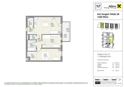 3-Zimmer-Wohnung kaufen in Wien – 76,63 m², € 548.200 – Bild 15 von 15