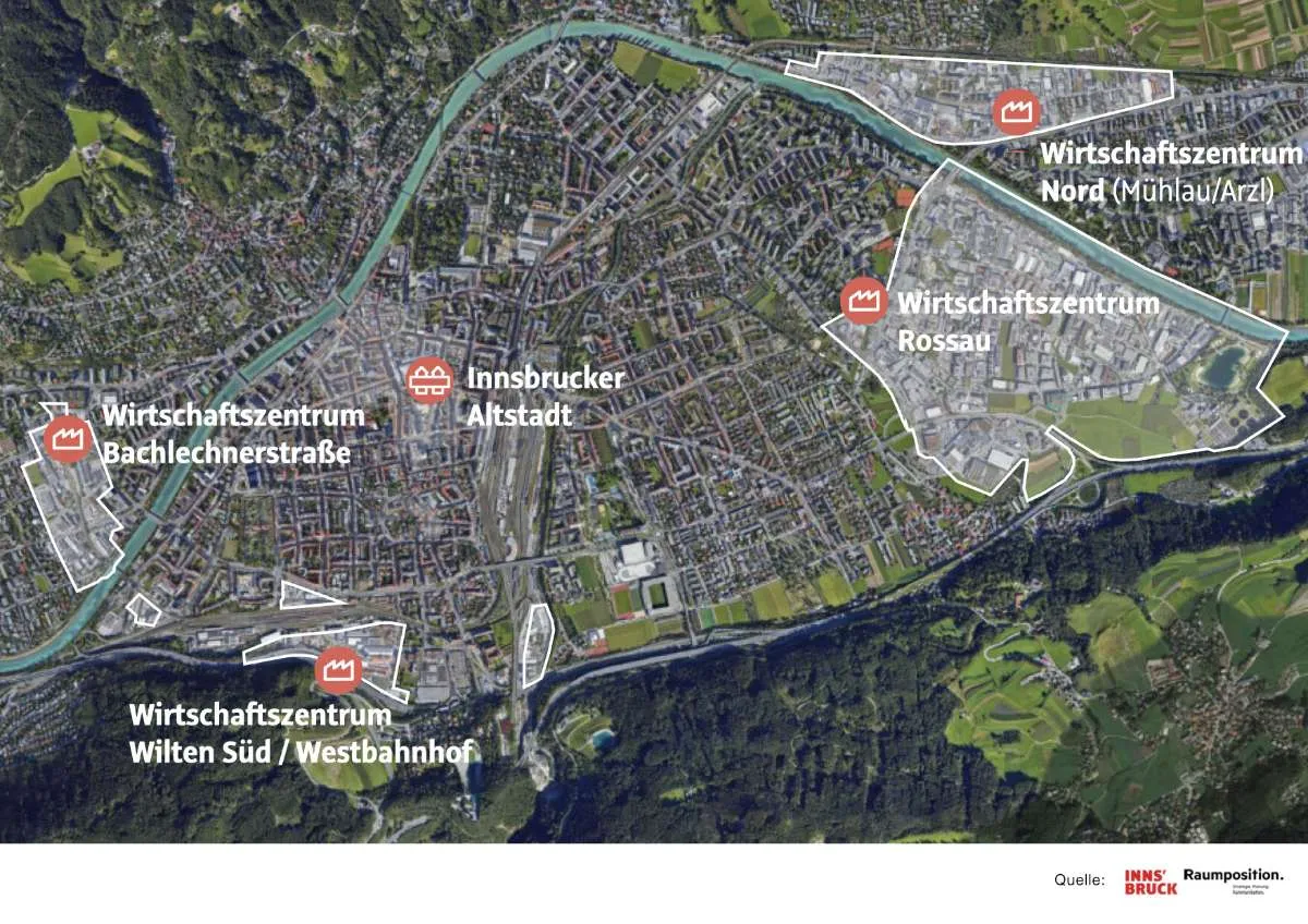 Entwicklungsfähiger Gewerbestandort mit erheblichem Ausbaupotenzial - Innsbruck Ost - Ansicht 2