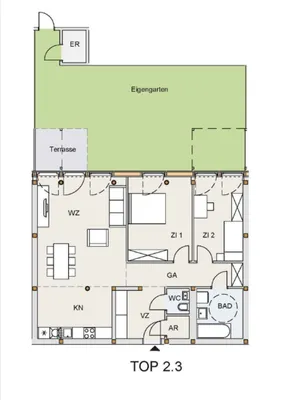 3-Zimmer-Wohnung mieten in Tulln – 89 m², € 1.299 – Bild 8 von 8