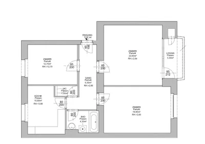 1190! 3-Zimmer-Wohnung mit Loggia in Grünruhelage ab März 2027! ERSTBEZUG NACH GENERALSANIERUNG!