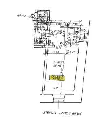 1-Zimmer-Wohnung mieten in Krems an der Donau – 41,38 m², € 621 – Bild 11 von 11