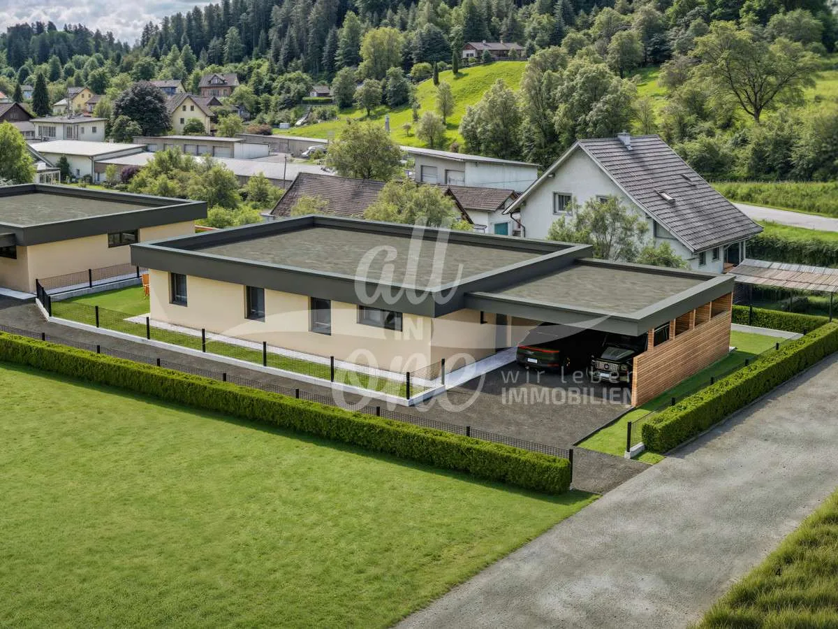 Massiv-Neubau: Bungalow - Wohnen nahe Velden - Ansicht 2