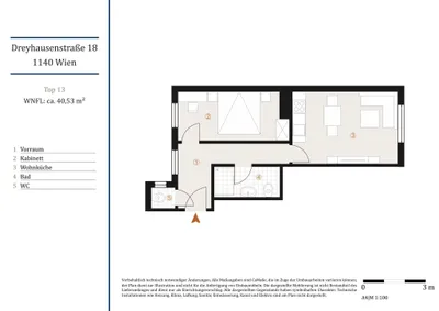 2-Zimmer-Wohnung kaufen in Wien – 40,33 m², € 199.000 – Bild 12 von 12