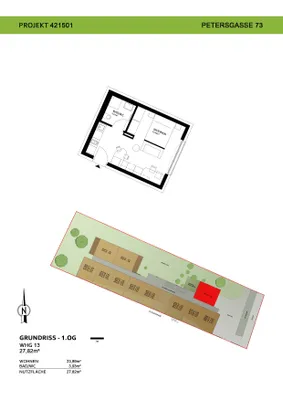 1-Zimmer-Wohnung mieten in Graz – 27,8 m², € 583 – Bild 15 von 15