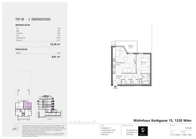 2-Zimmer-Wohnung kaufen in Wien – 53,38 m², € 416.000 – Bild 8 von 8
