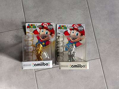 Nintendo Mario Silver Edition Super Mario sale amiibo Figure