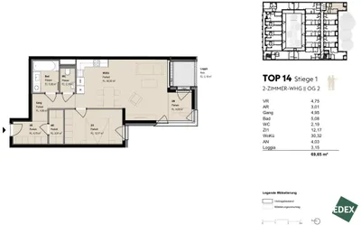2-Zimmer-Wohnung mieten in Wien – 66,5 m², € 1.849 – Bild 10 von 10