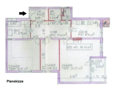 3-Zimmer-Wohnung kaufen in Baden – 90,4 m², € 268.000 – Bild 9 von 16
