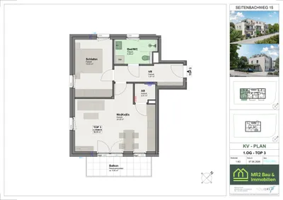 2-Zimmer-Wohnung kaufen in Salzburg Stadt – 50,55 m², € 438.000 – Bild 4 von 7