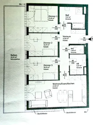 4-Zimmer-Wohnung kaufen in Villach Land – 87 m², € 469.000 – Bild 13 von 13